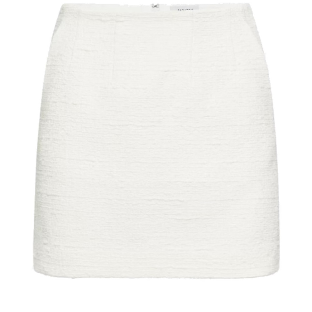 Aritzia Babaton White Mini Skirt